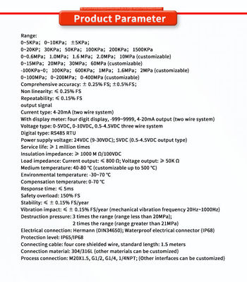 UBST-503S Customized Support OEM Pressure Sensor UNIVO  for Versatile Digital Display