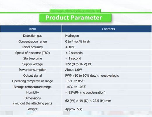 Customized ODM FIS FH2-HY04Y Hydrogen Leakage Sensor for Cylinder Detection Module