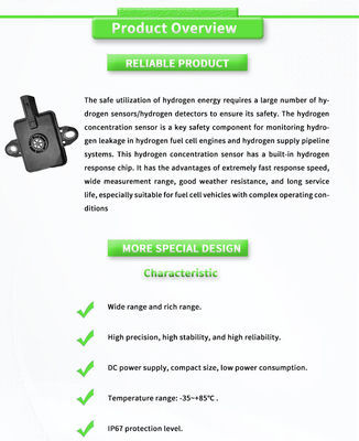 High- UNIVO UBHL-XY CAN Fuel Vehicle Detection Cylinder Hydrogen Concentration Sensors