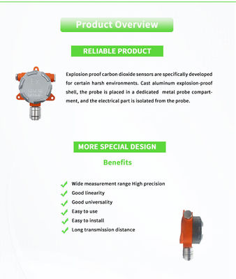 UNIVO UBGA-WAC01Y RS485 Explosion-proof CO2 Gas Sensor for Concentration Measurement