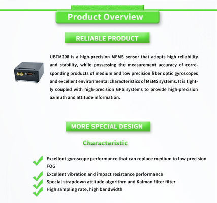 UNIVO UBTM208Y Navigation System Antenna Stable Attitude FOG Gyro Fibre Optic Sensors
