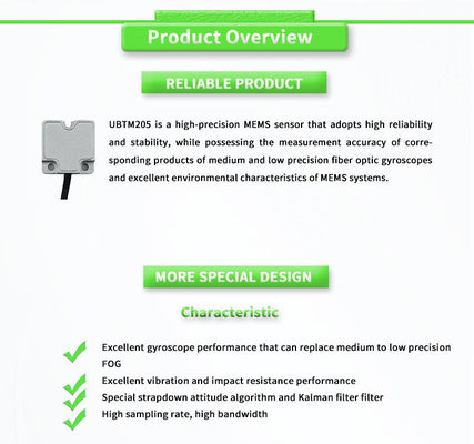 Stable Attitude UBTM205Y UNIVO Fibre Optic Gyroscope Sensors for Inertial Navigation