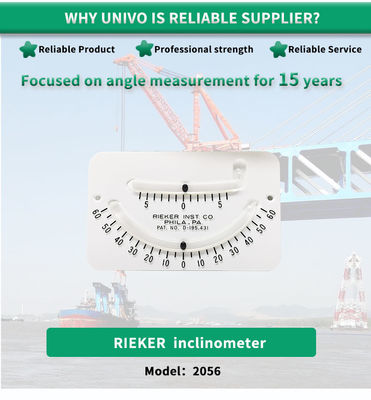 Rieker 2056Y Industrial Grade Glass Tube Inclinometer for Accurate Slope Measurement